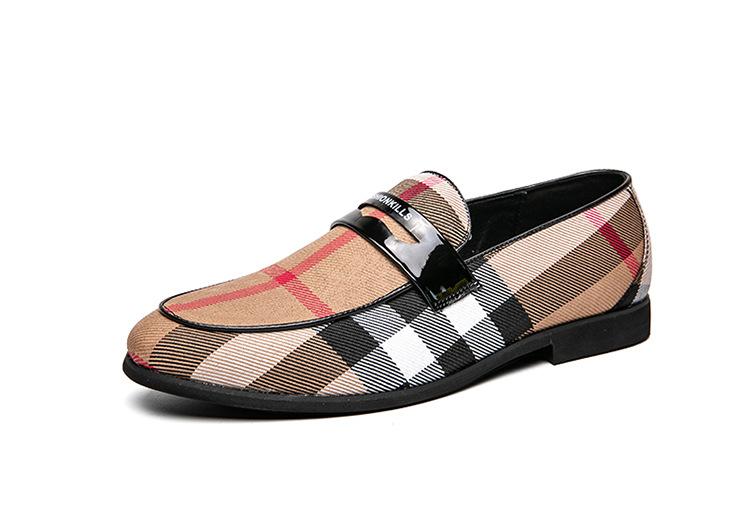 New classic formal color matching casual leather shoes 1024022105