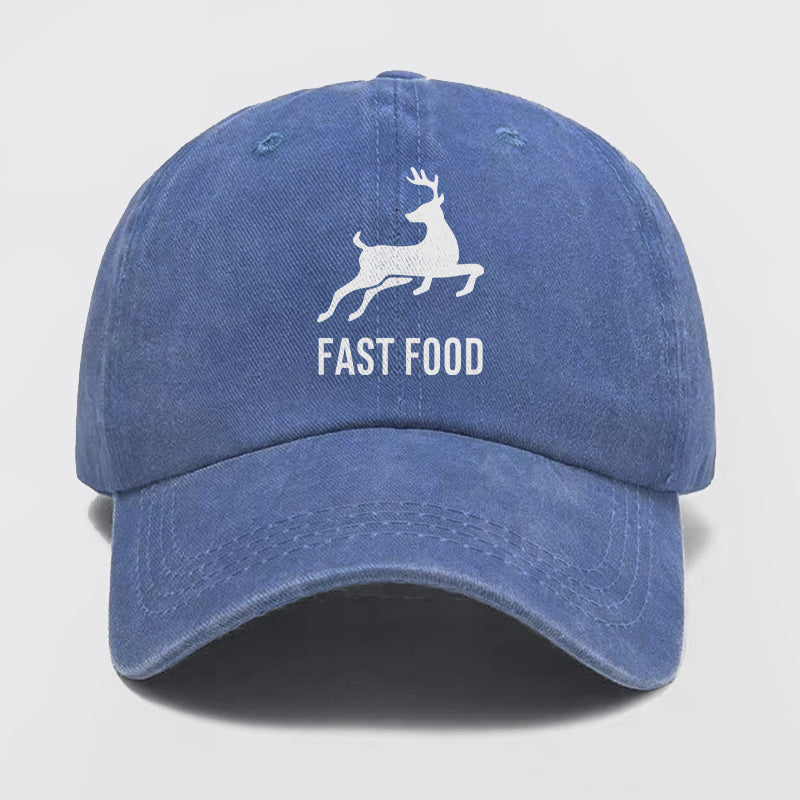 Fast Food Washed Baseball Cap
