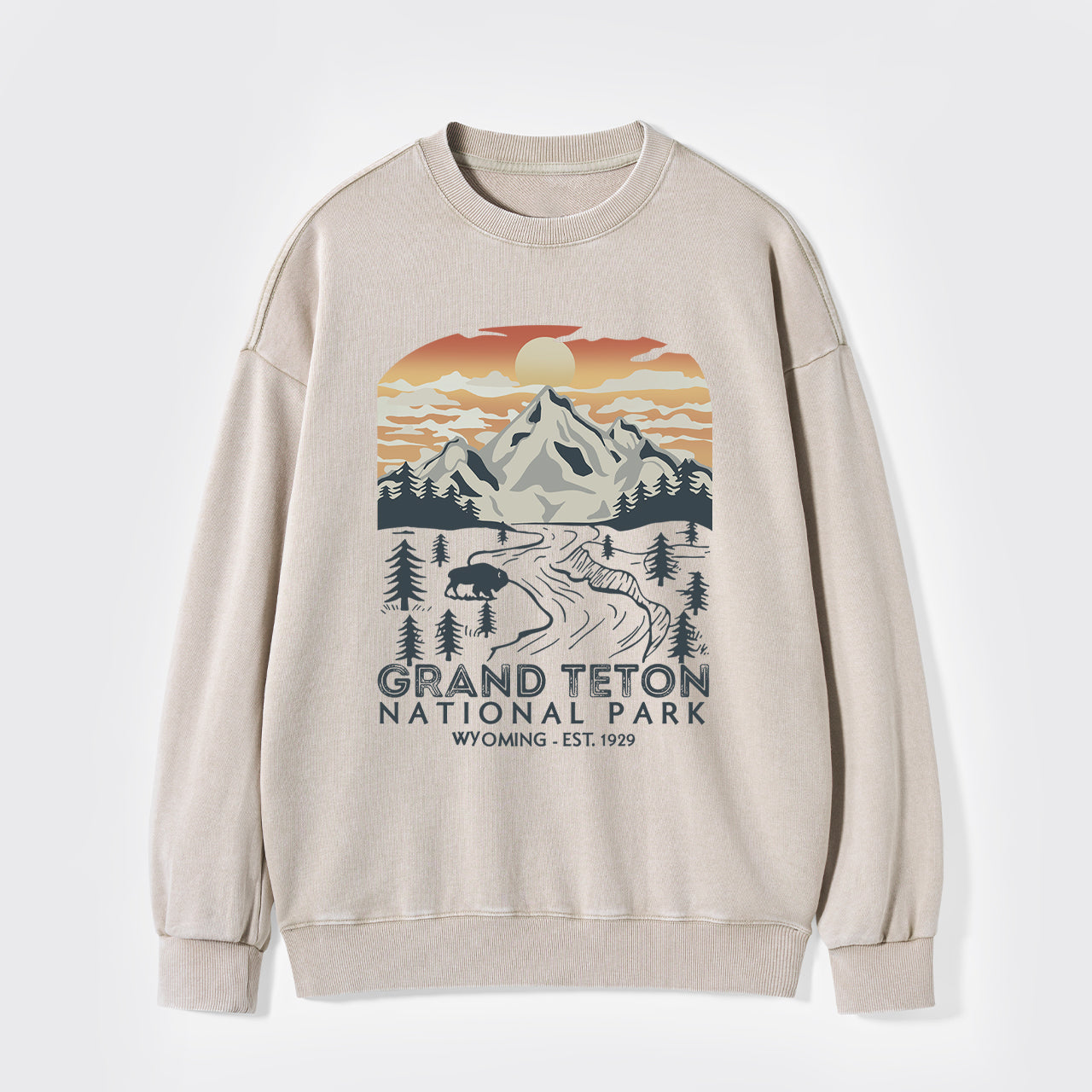 Grand Teton National Park Washed Sweatshirts