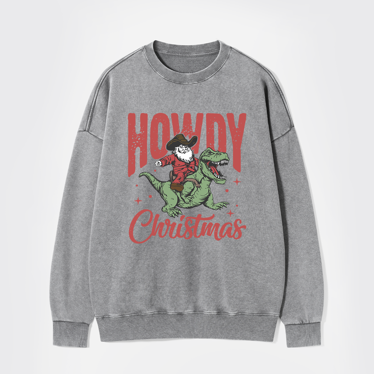 Retro Santa Claus Washed Sweatshirts