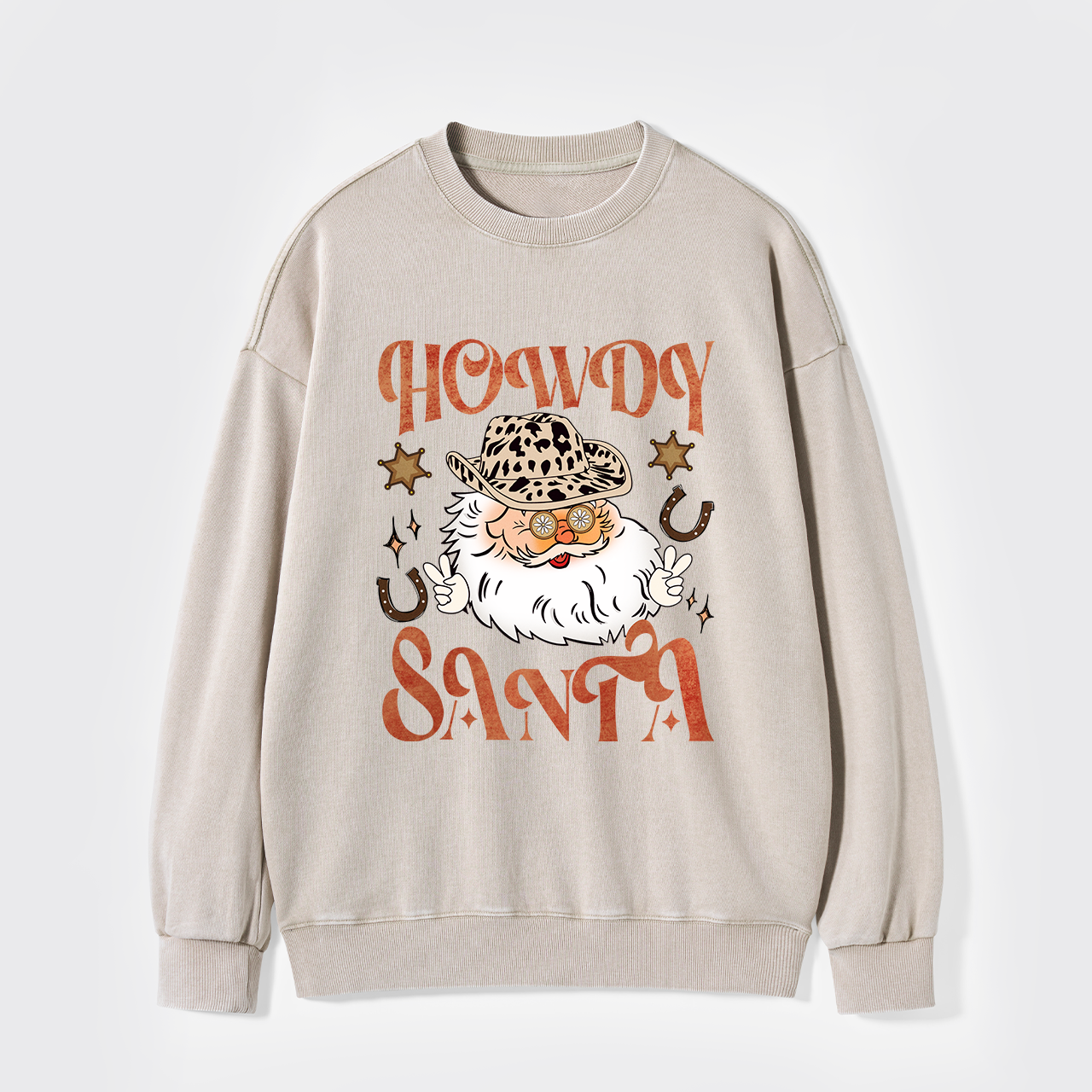 Howdy Santa Washed Sweatshirts