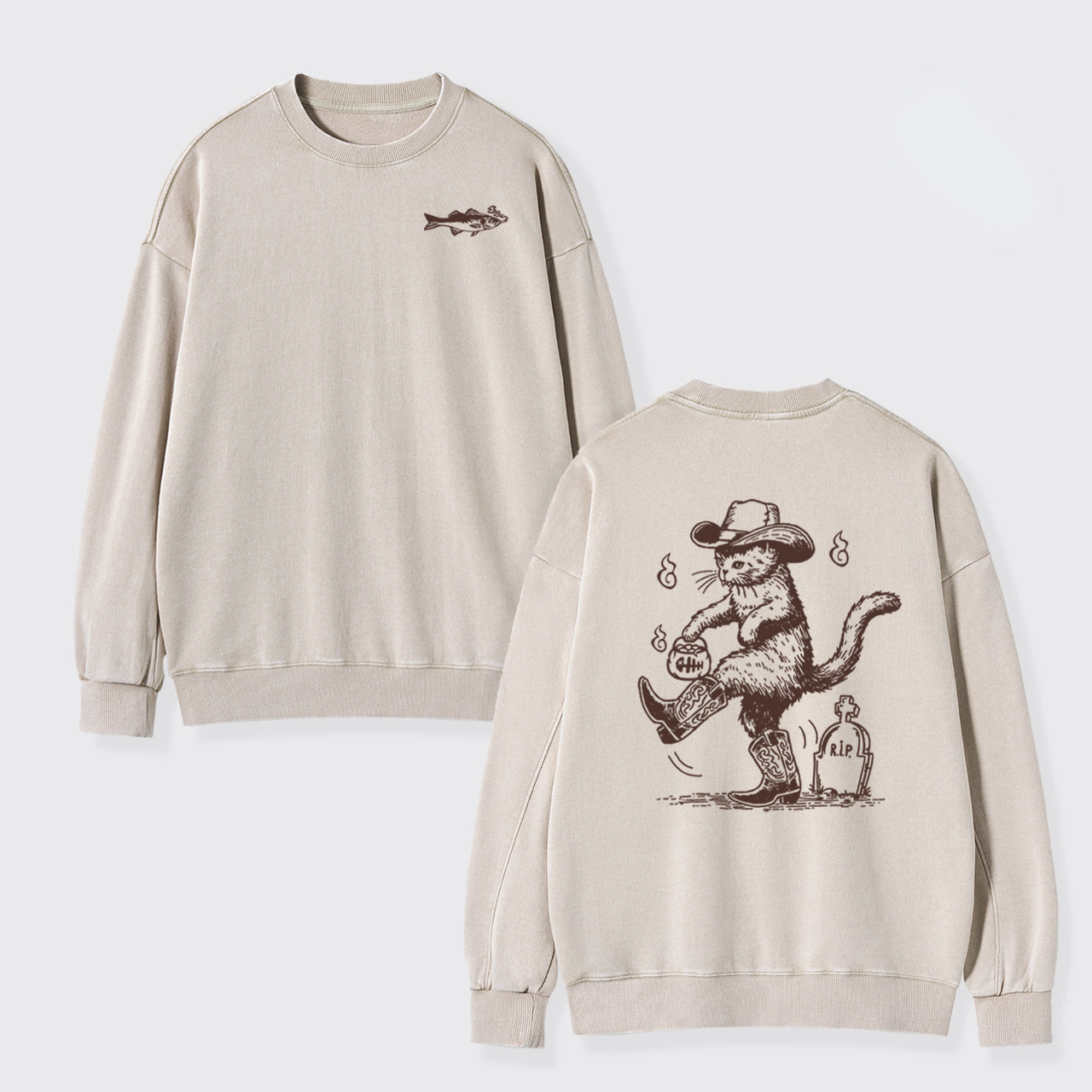 Are You Ready To Take My Grudge Washed Sweatshirts