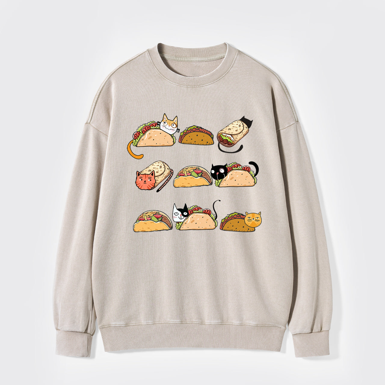 Taco Cat Washed Sweatshirts