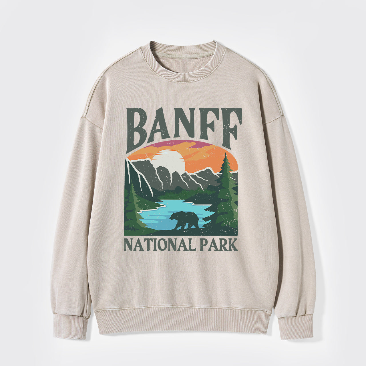 Rockies Banff National Park Washed Sweatshirts