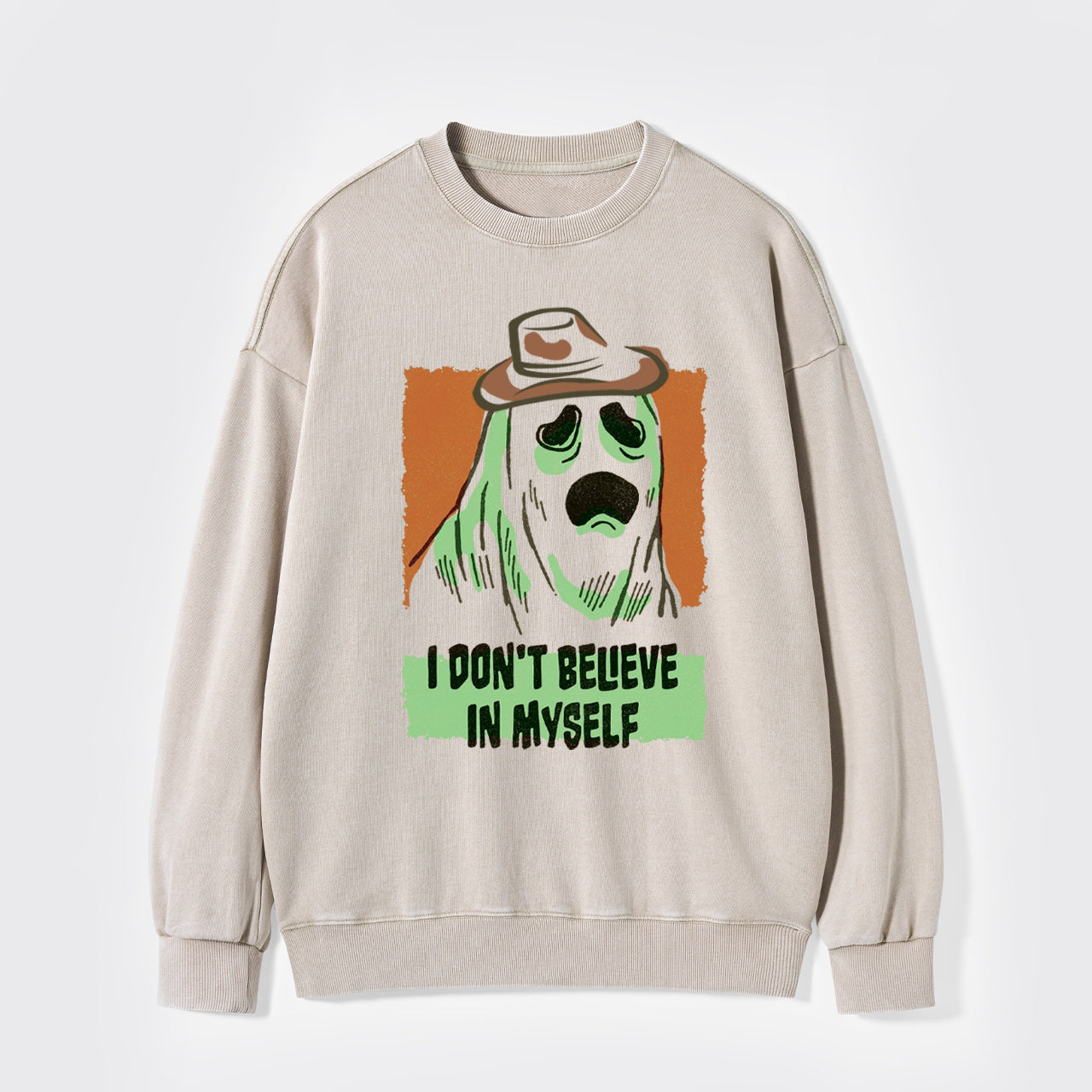 Halloween Ghosts in Therapy Washed Sweatshirts