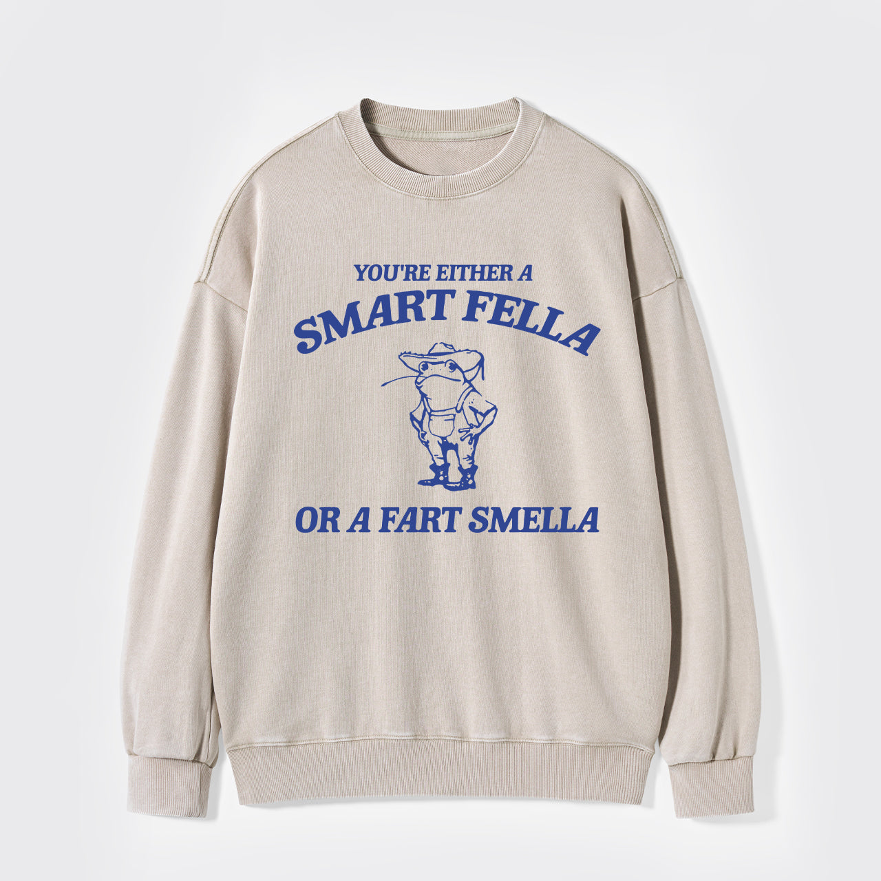 Are You A Smart Fella Or Fart Smella Washed Sweatshirts