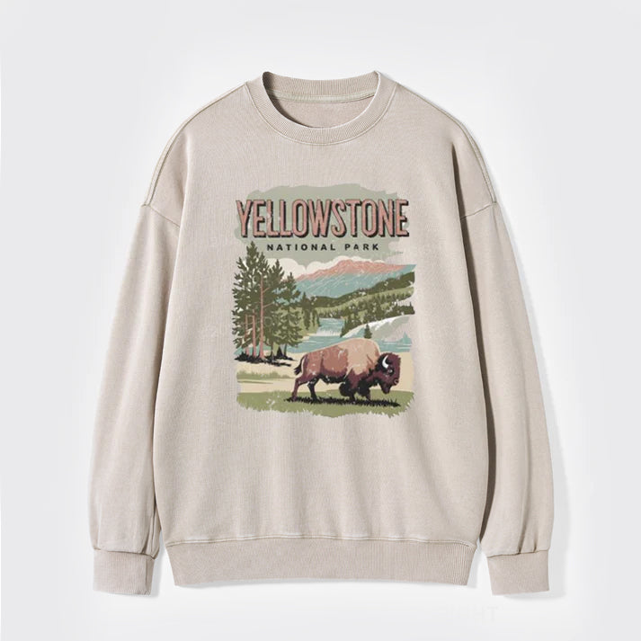 Vintage Yellowstone National Park Washed Sweatshirts