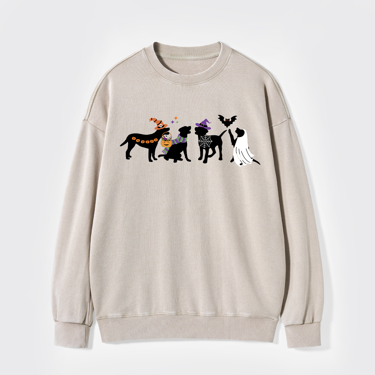 Halloween Dog Washed Sweatshirts