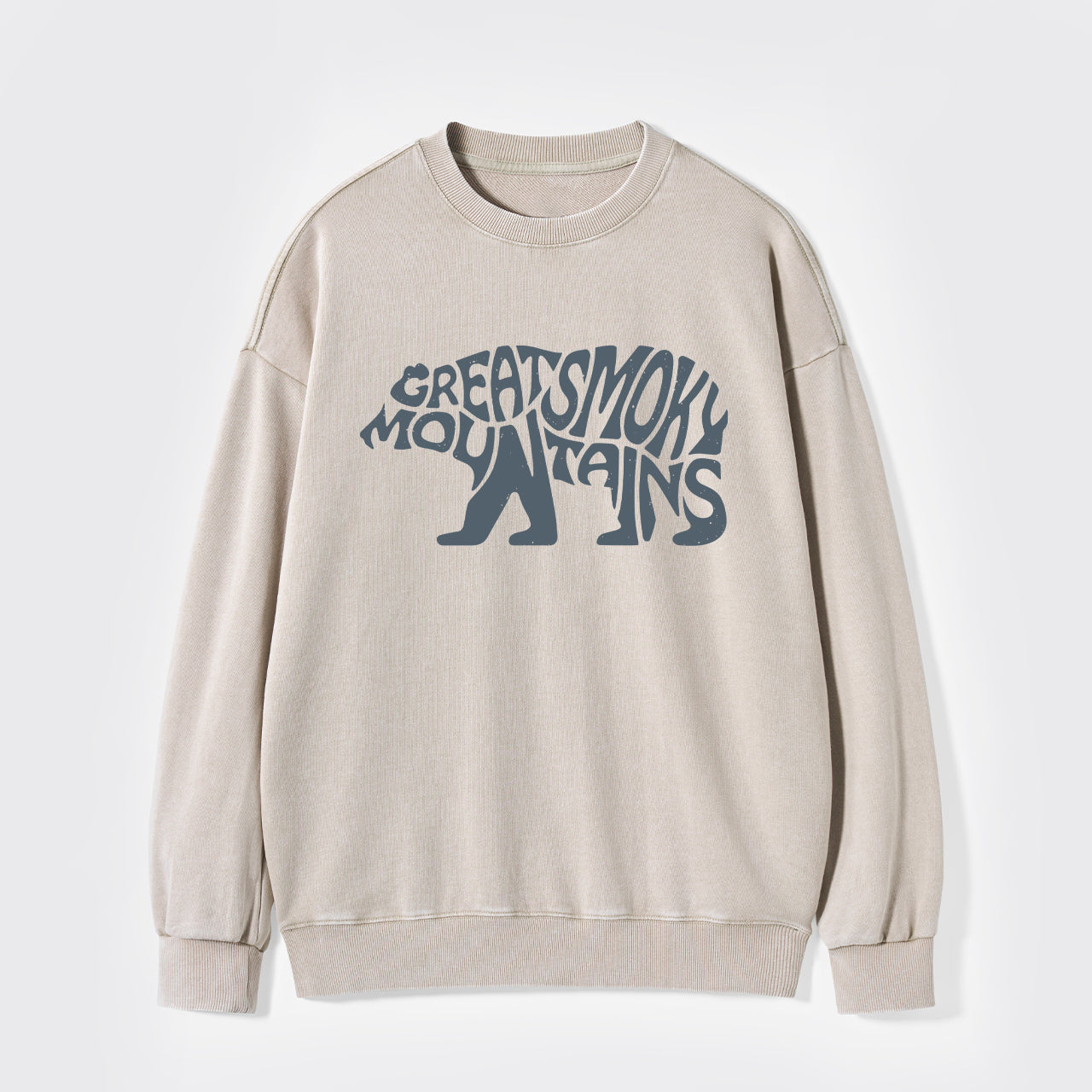 Great Smoky Mountains In A Bear Washed Sweatshirts