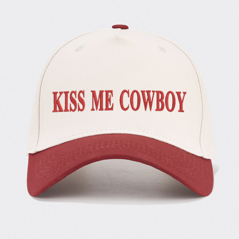 Kiss Me Cowboy Baseball Cap