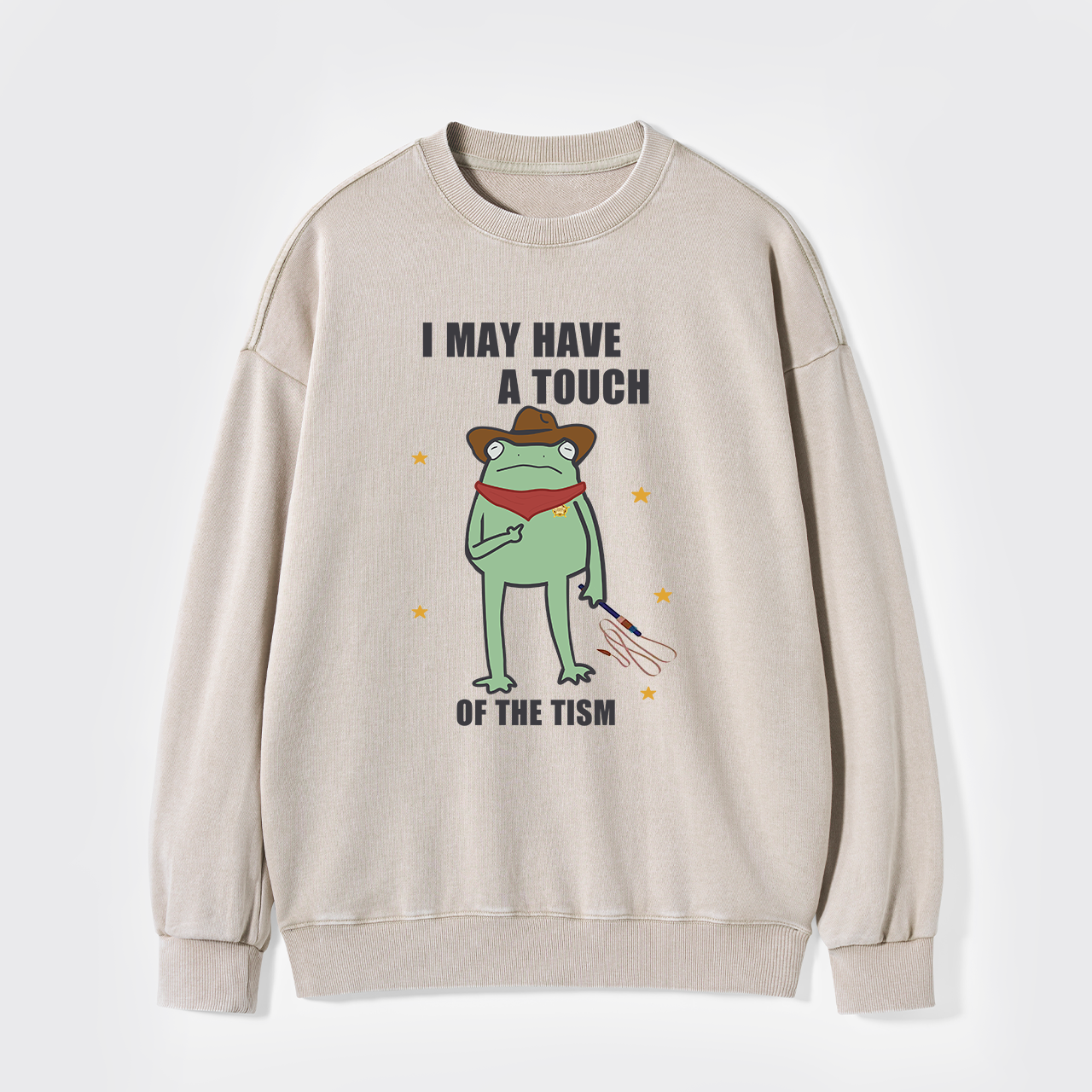 I May Have A Touch Of The Tism Washed Sweatshirts