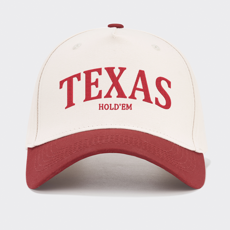 TEXAS Hold'em Embroidered Baseball Cap