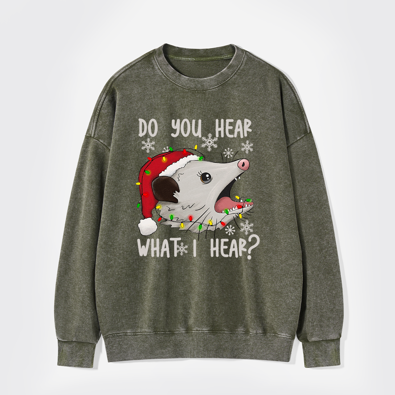 Do You Hear What I Hear Washed Sweatshirts