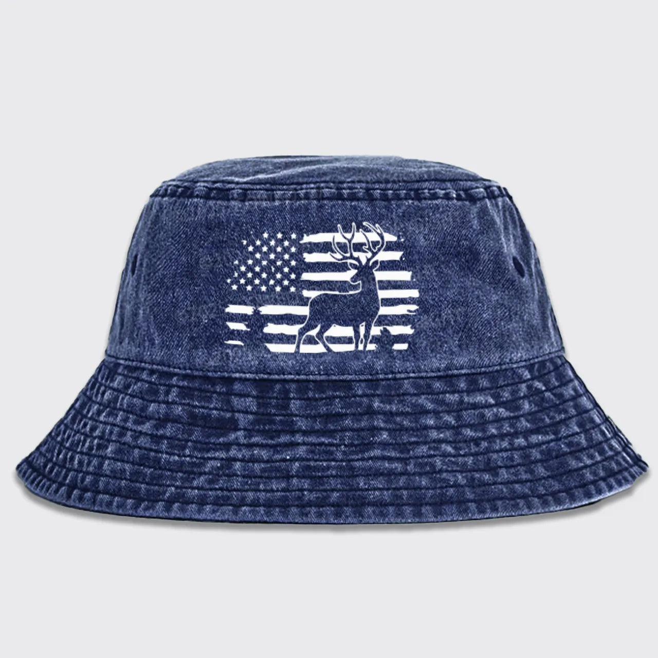 USA Flag Deer Bucket Hat