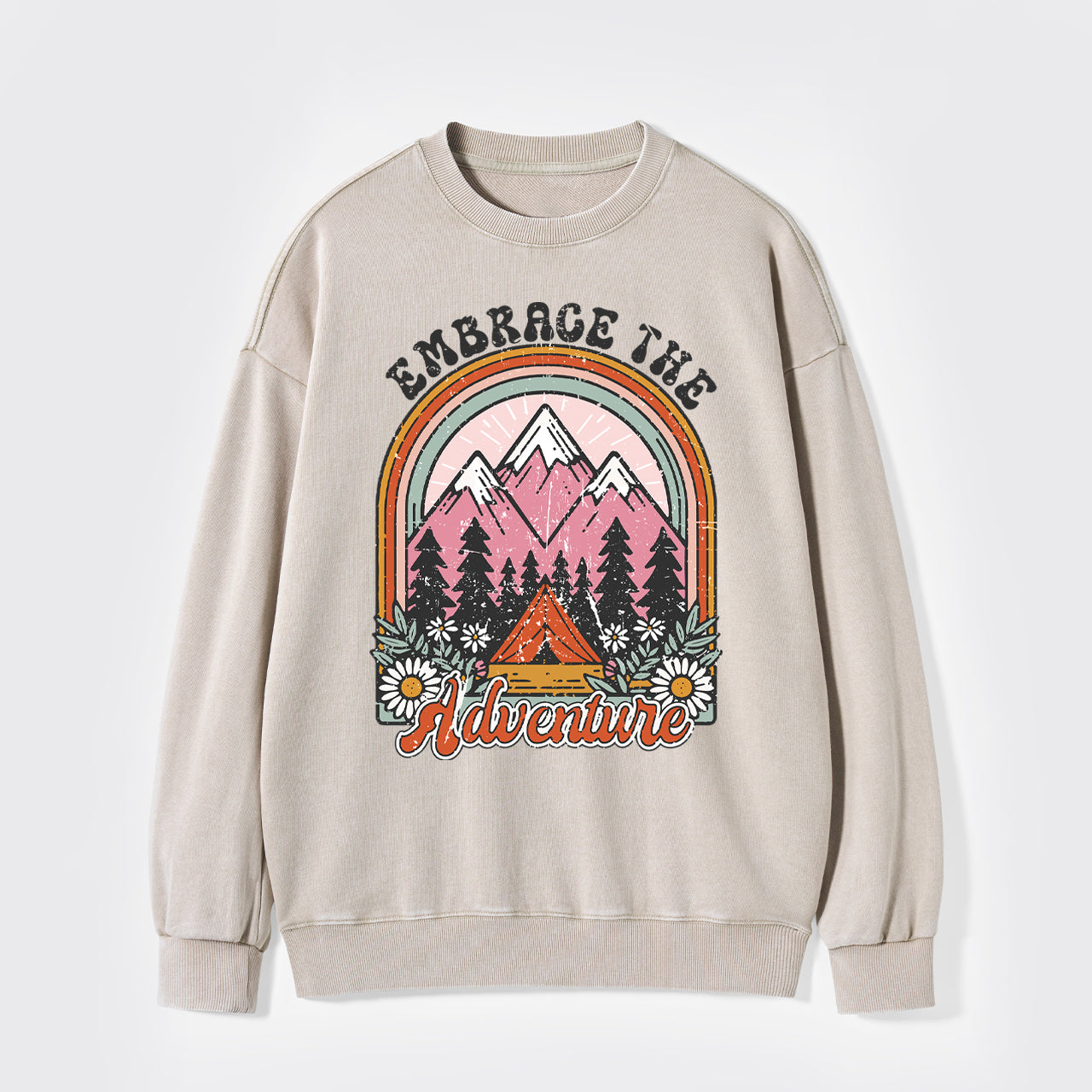 Embrace The Adventure Washed Sweatshirts