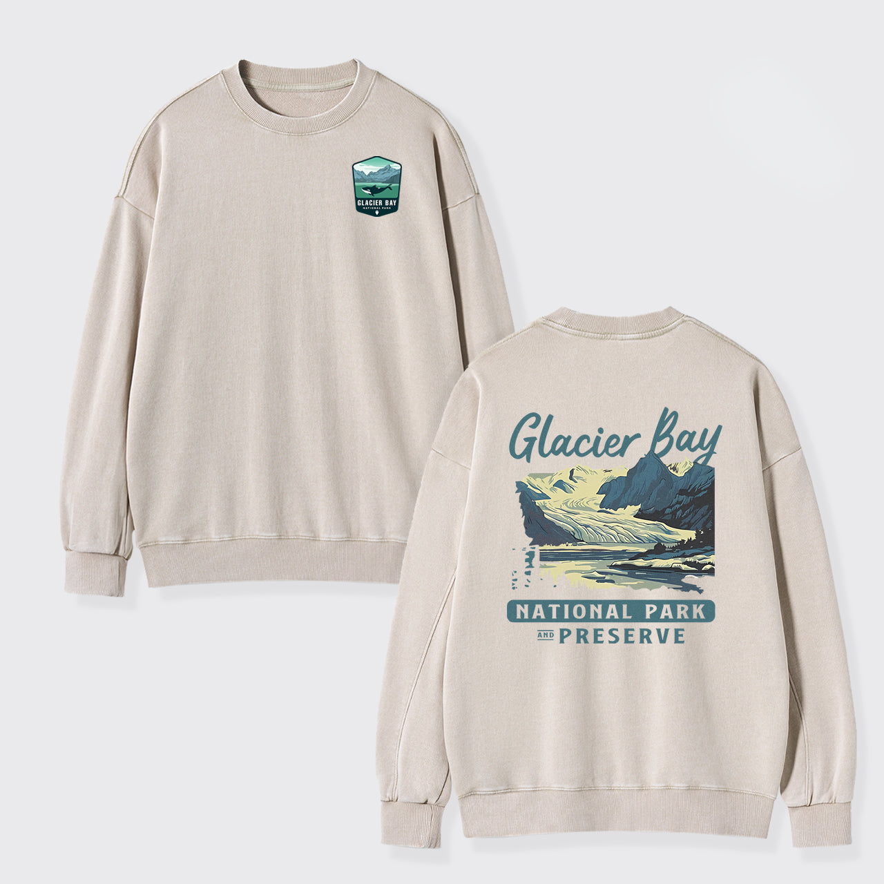 Glacier Bay National Park Washed Sweatshirts