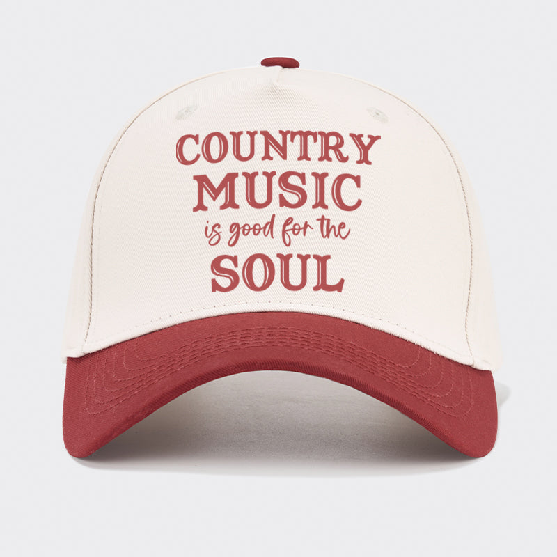 Country Music Is Good For The Soul Baseball Cap