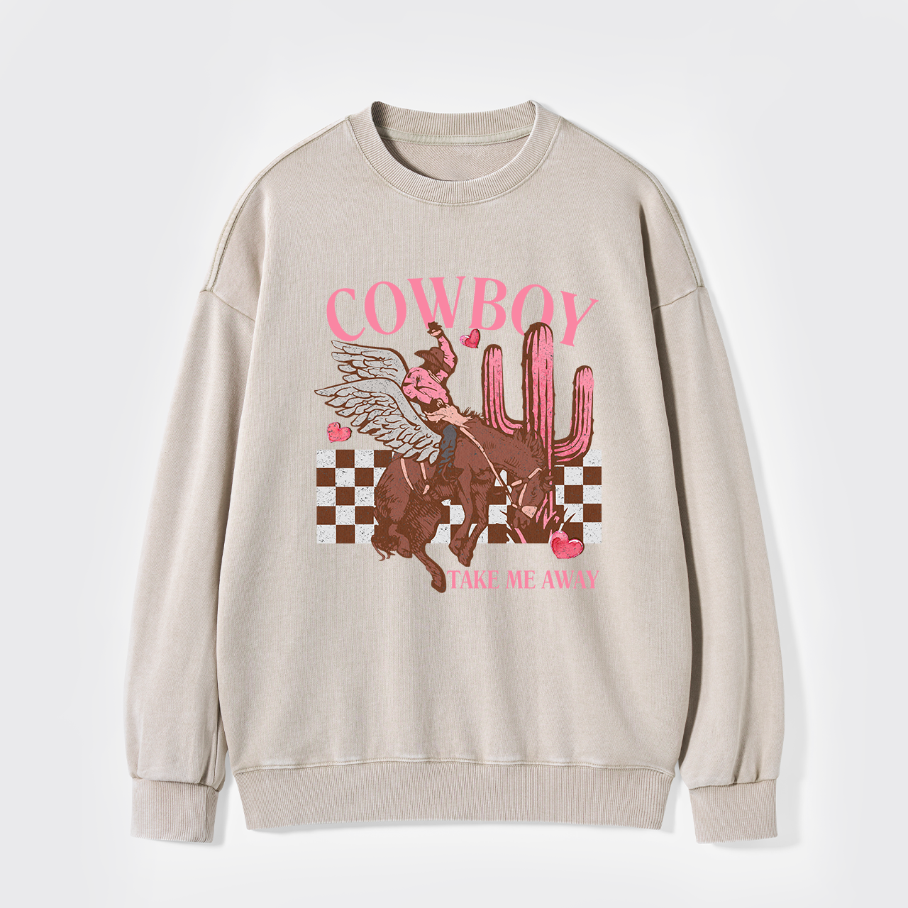 Cowboy Take Me Away Vintage Washed Sweatshirts