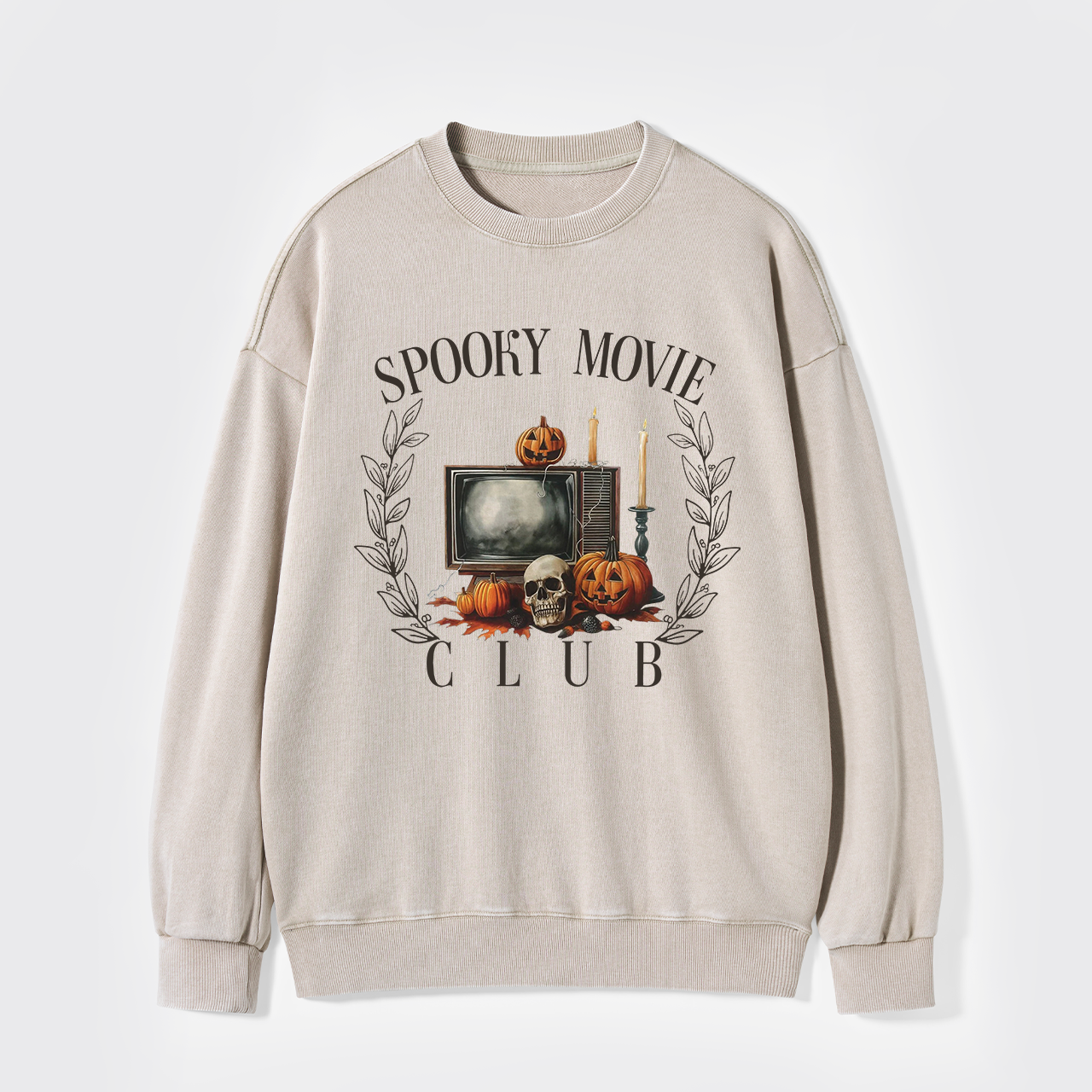 Spooky Movie Club Washed Sweatshirts