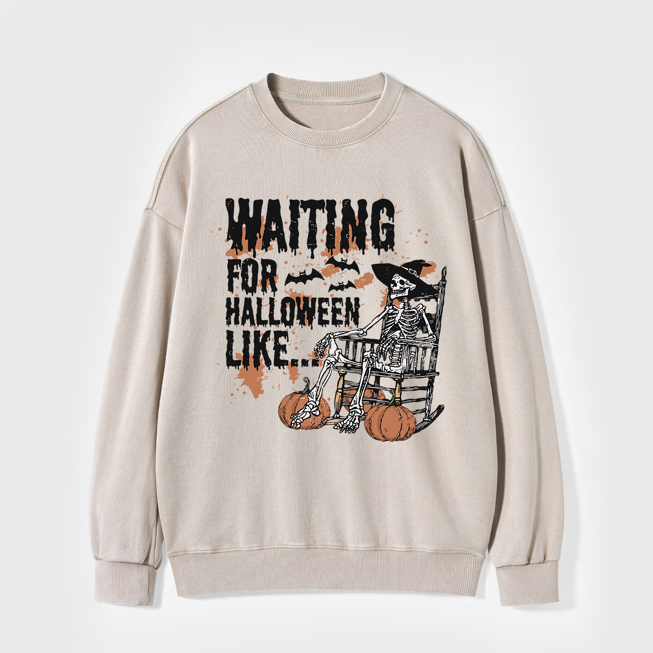 Waiting For Halloween Like Washed Sweatshirts