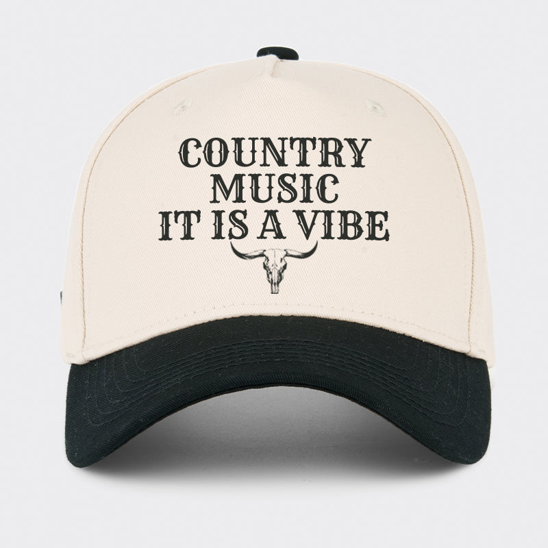 Country Music It Is A Vibe Baseball Cap