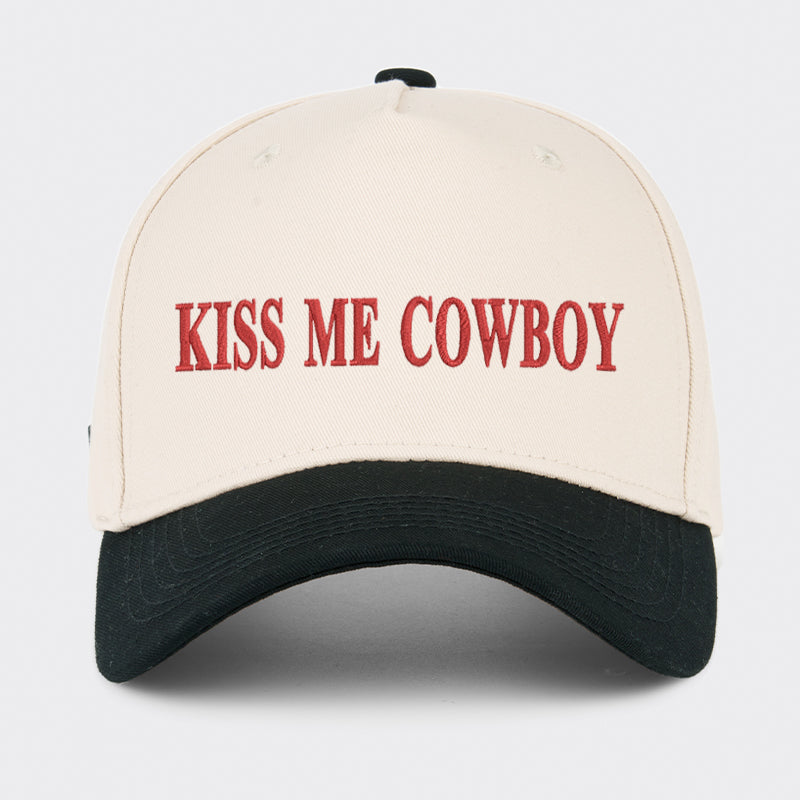 Kiss Me Cowboy Baseball Cap
