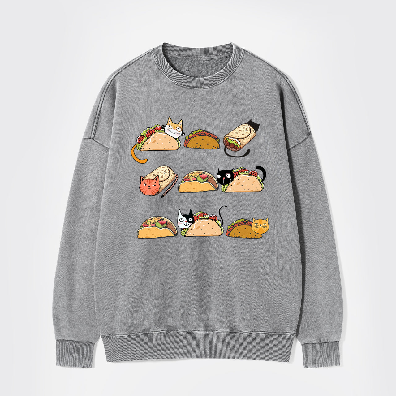 Taco Cat Washed Sweatshirts