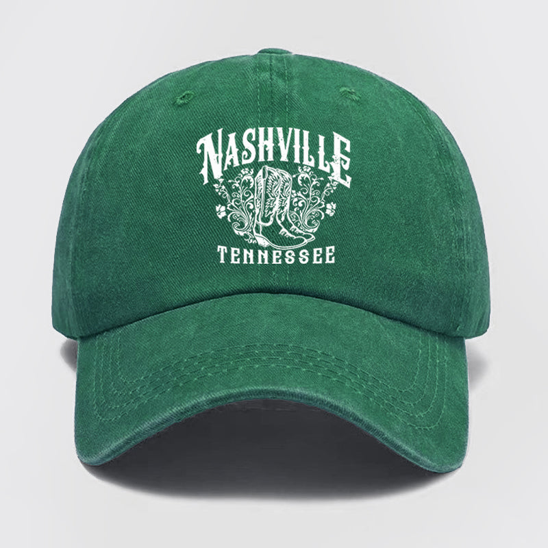 Nashville Tennessee 1972 Washed Baseball Cap