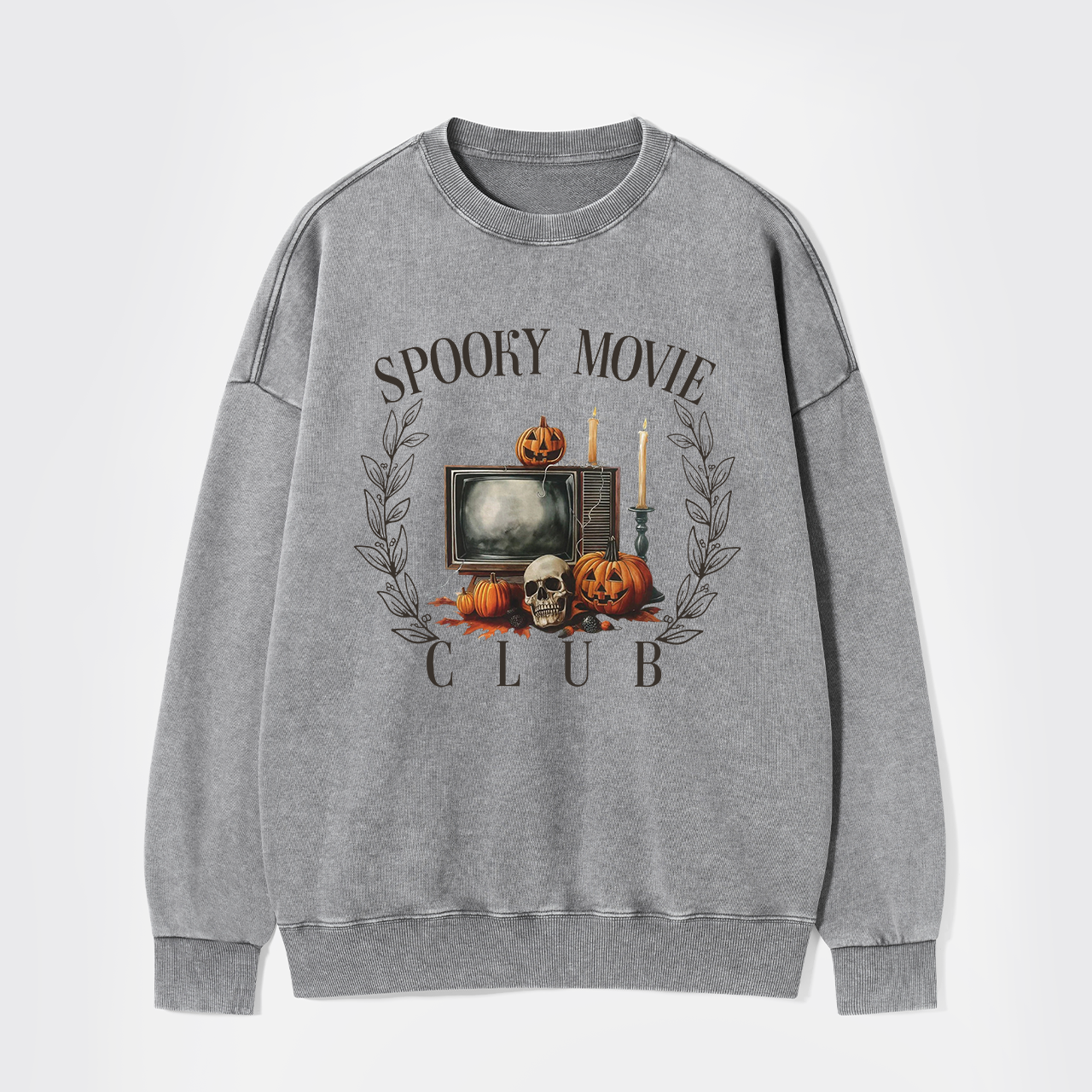 Spooky Movie Club Washed Sweatshirts