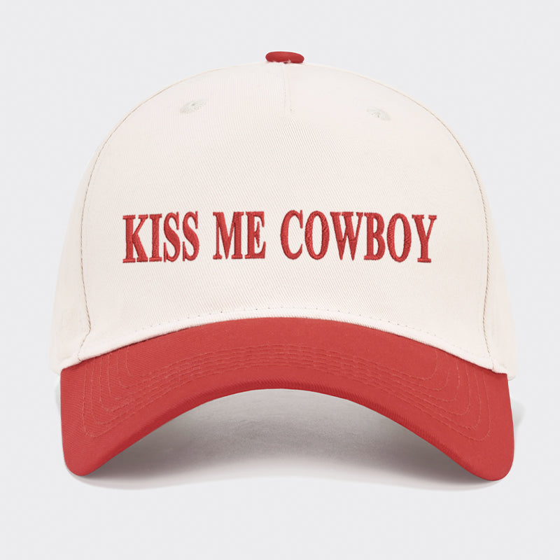 Kiss Me Cowboy Baseball Cap