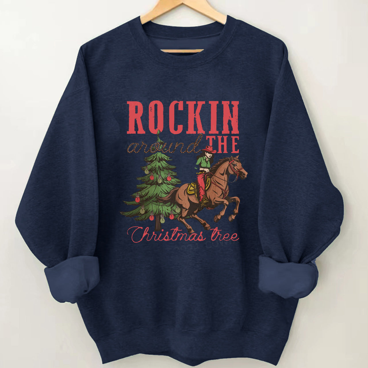 Rocking Around The Christmas Tree Cowgirl Sweatshirt