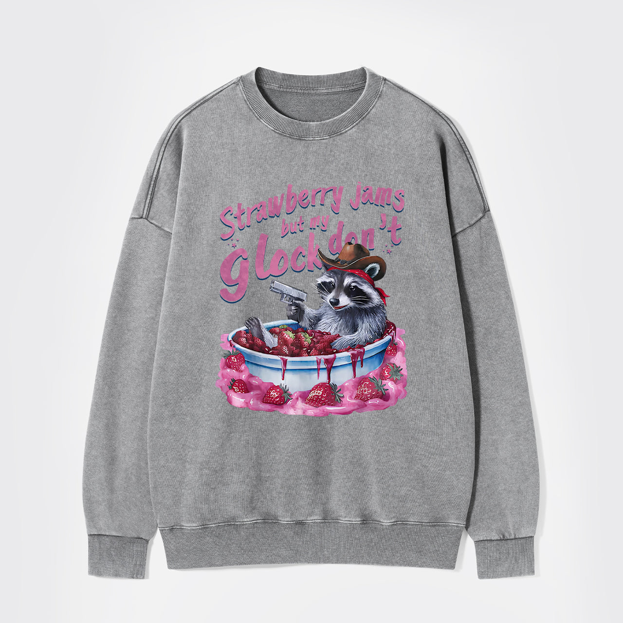 Let's Soak In The Strawberry Bath Washed Sweatshirts