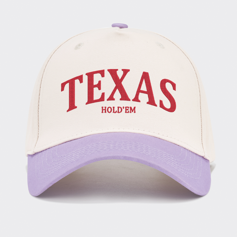 TEXAS Hold'em Embroidered Baseball Cap