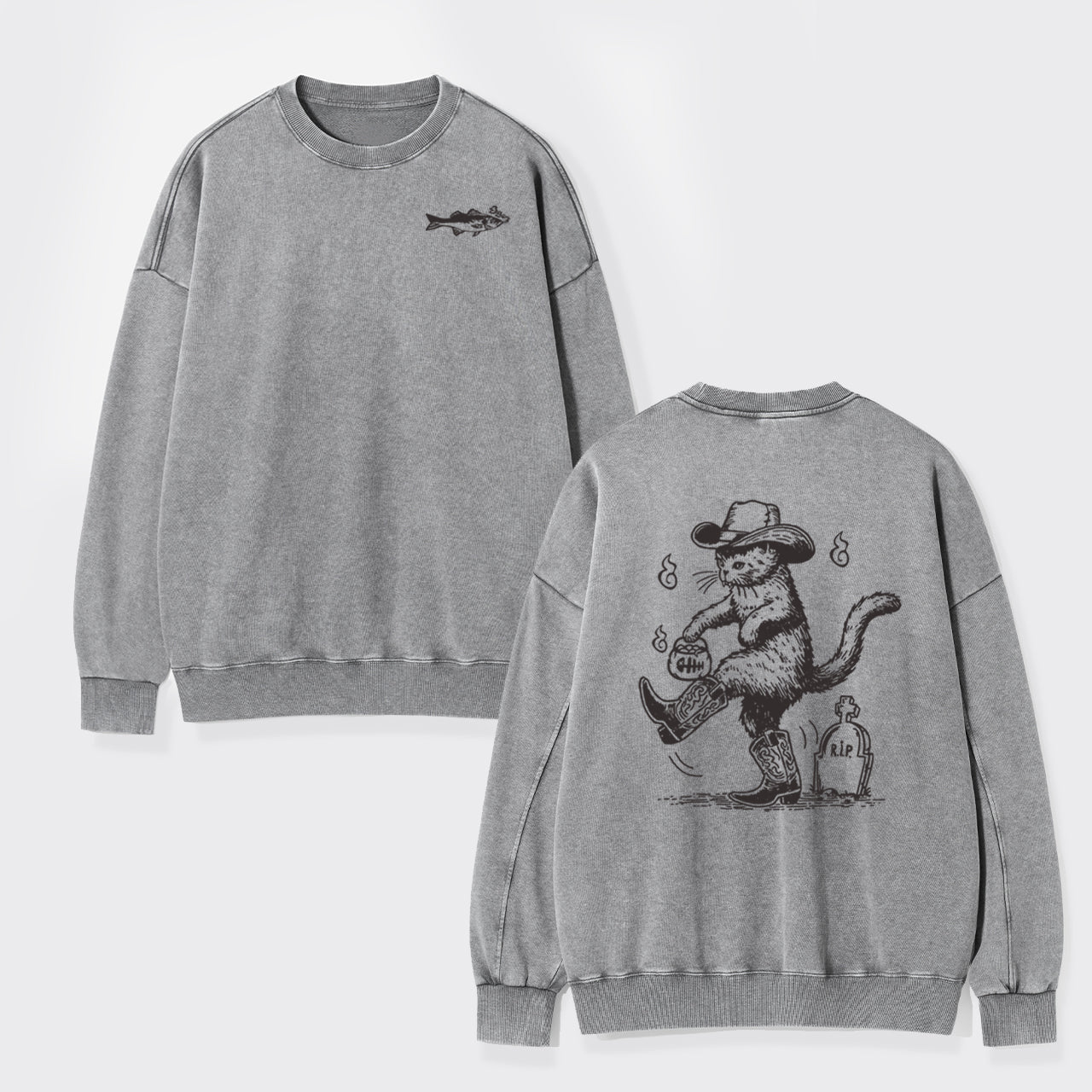 Are You Ready To Take My Grudge Washed Sweatshirts