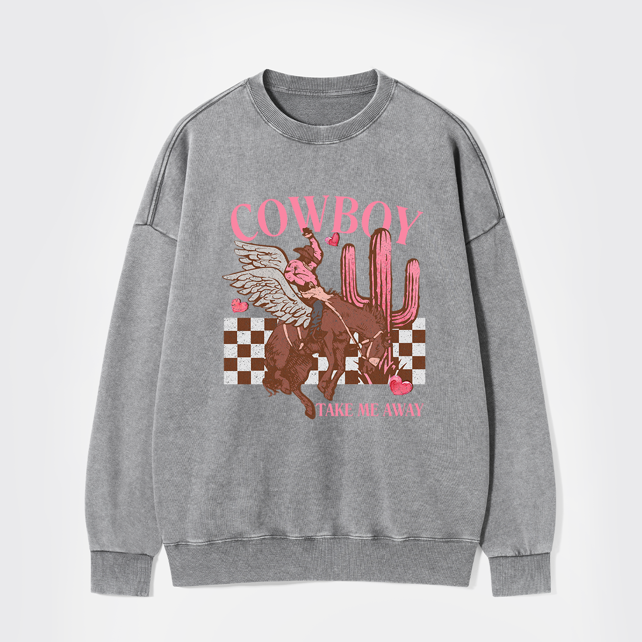 Cowboy Take Me Away Vintage Washed Sweatshirts