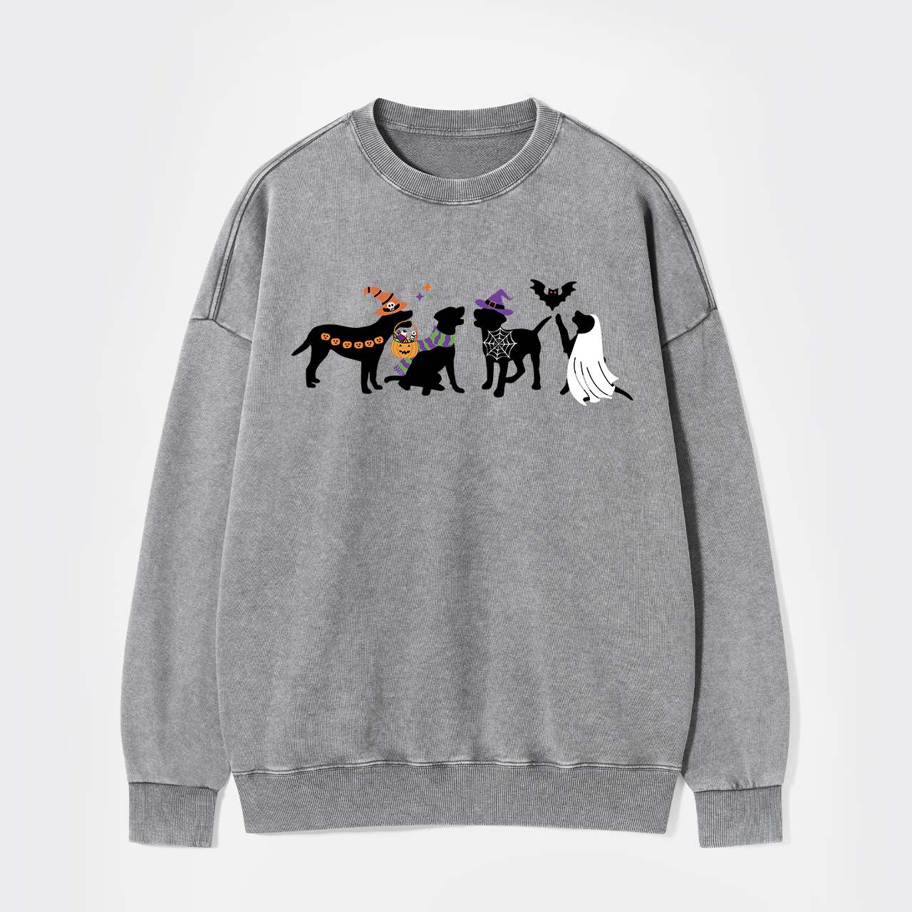 Halloween Dog Washed Sweatshirts