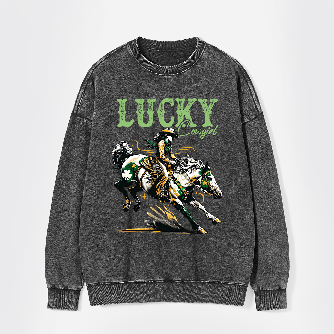 Lucky Cowgirl Washed Sweatshirts