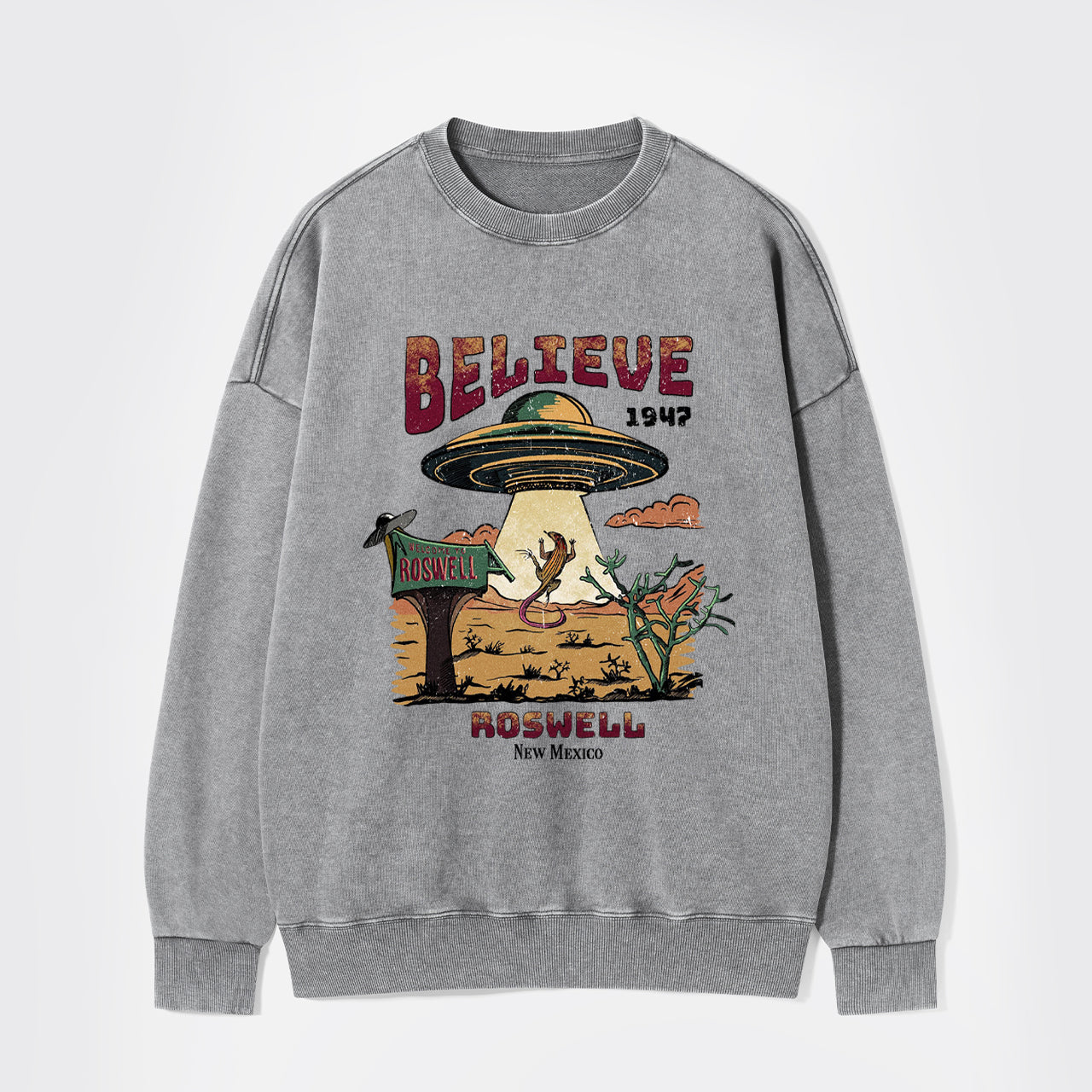 Believe Alien Washed Sweatshirts