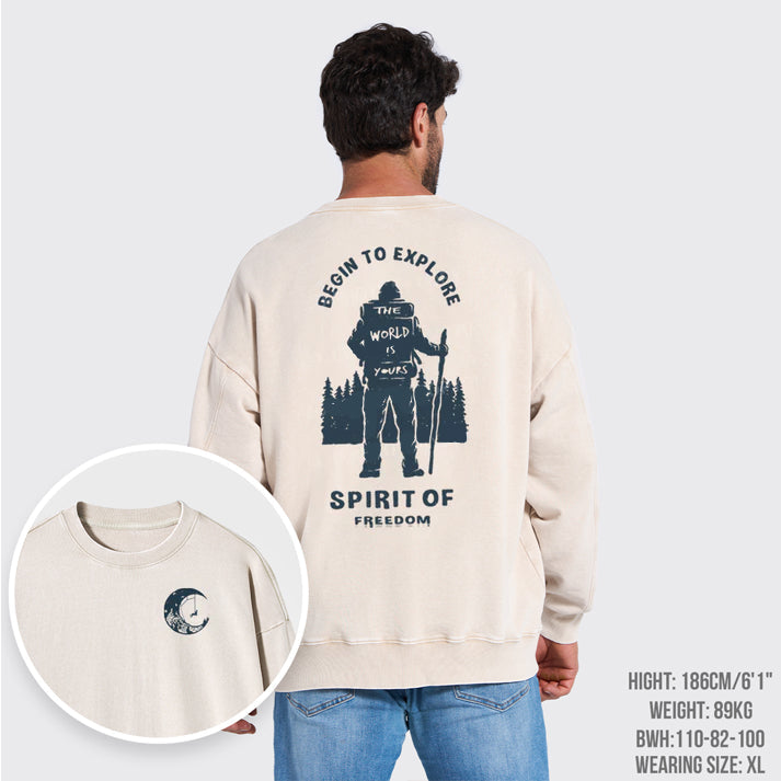 Climber's Sky Washed Sweatshirts