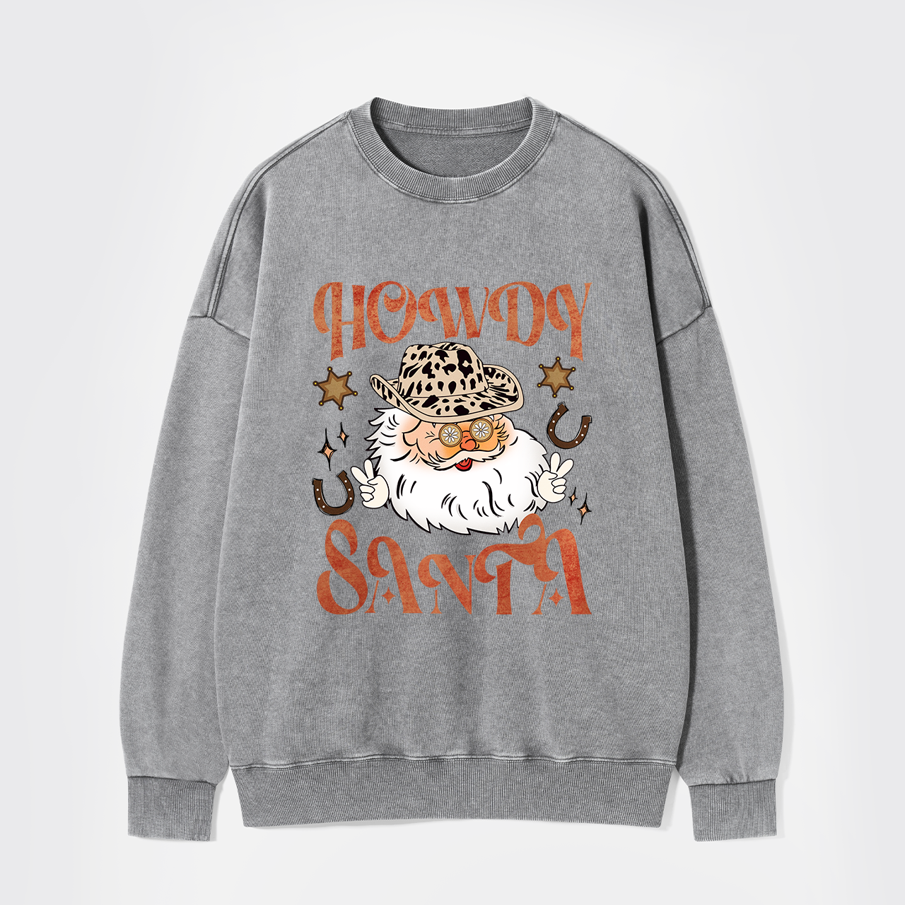 Howdy Santa Washed Sweatshirts