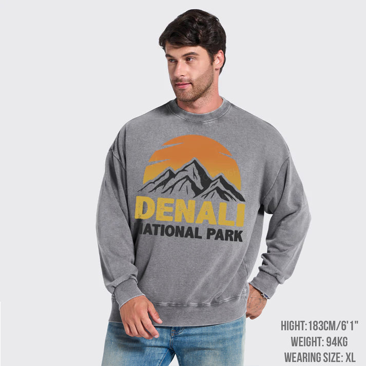 Denali National Park Washed Sweatshirts
