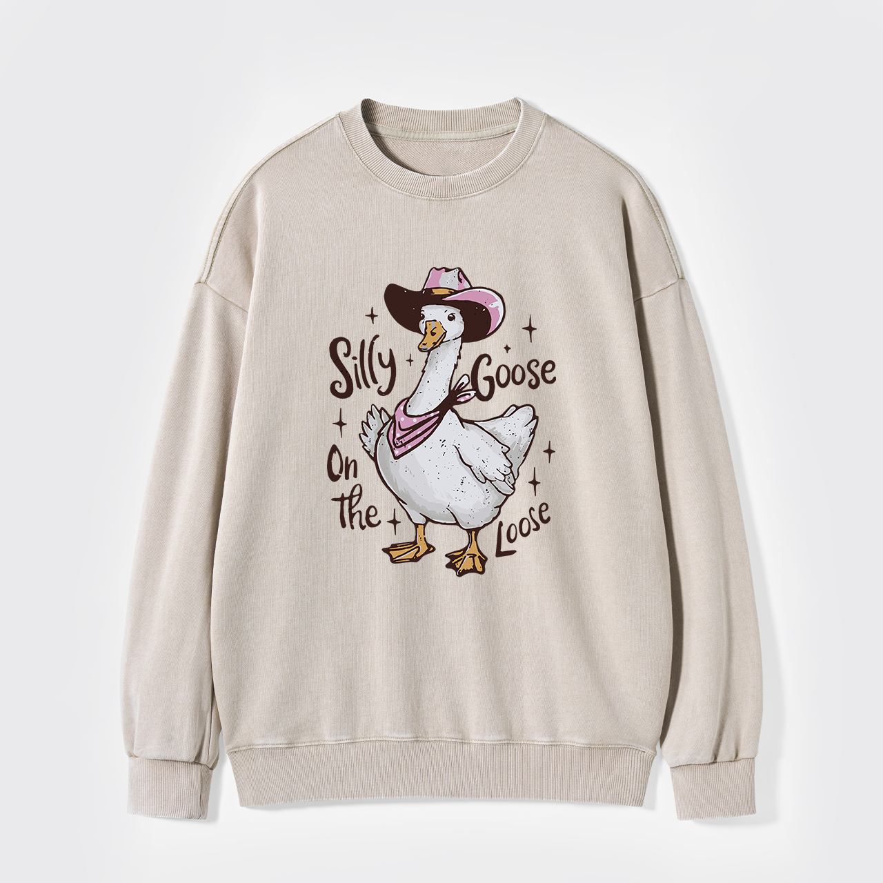 Silly Goose,On The Loose Washed Sweatshirts
