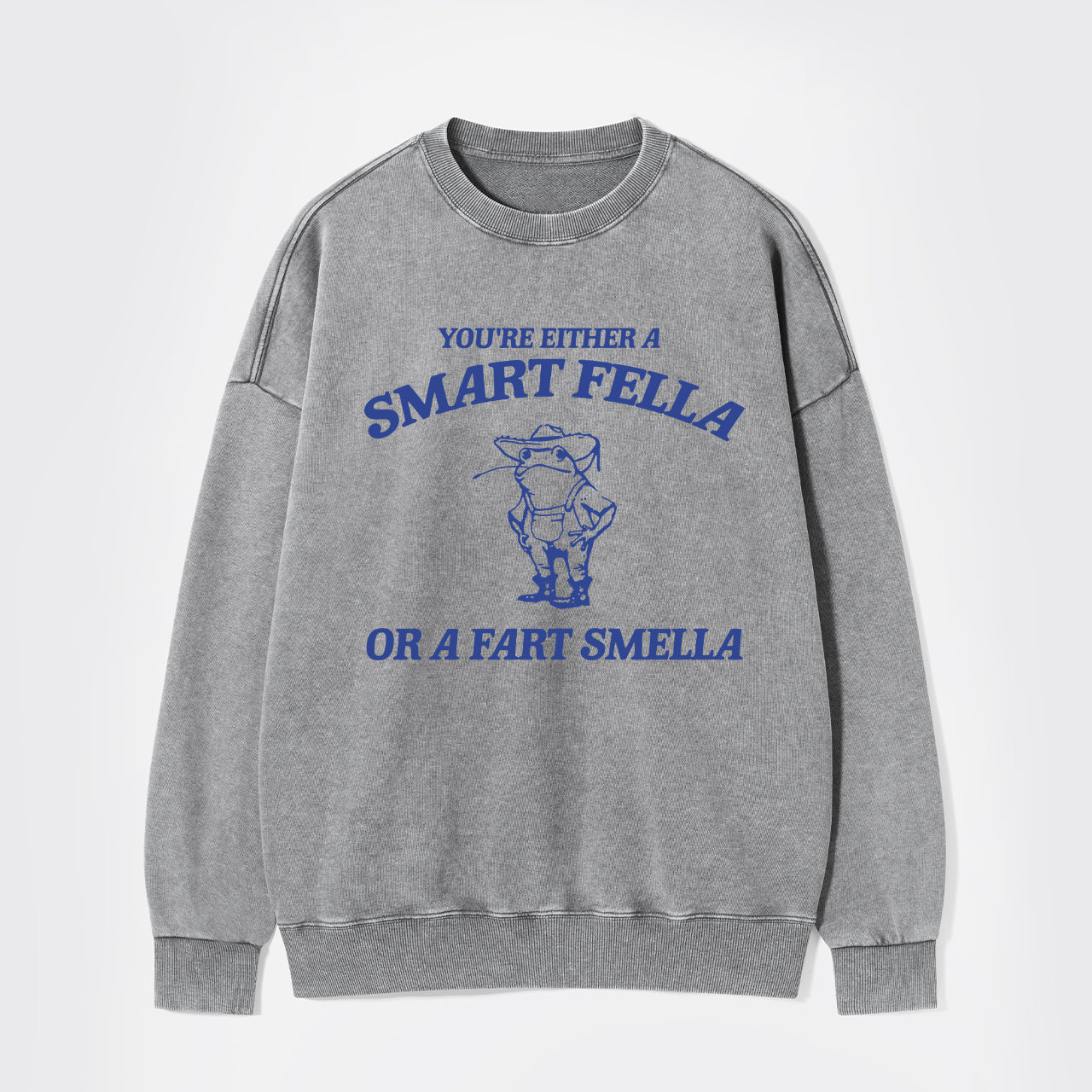 Are You A Smart Fella Or Fart Smella Washed Sweatshirts