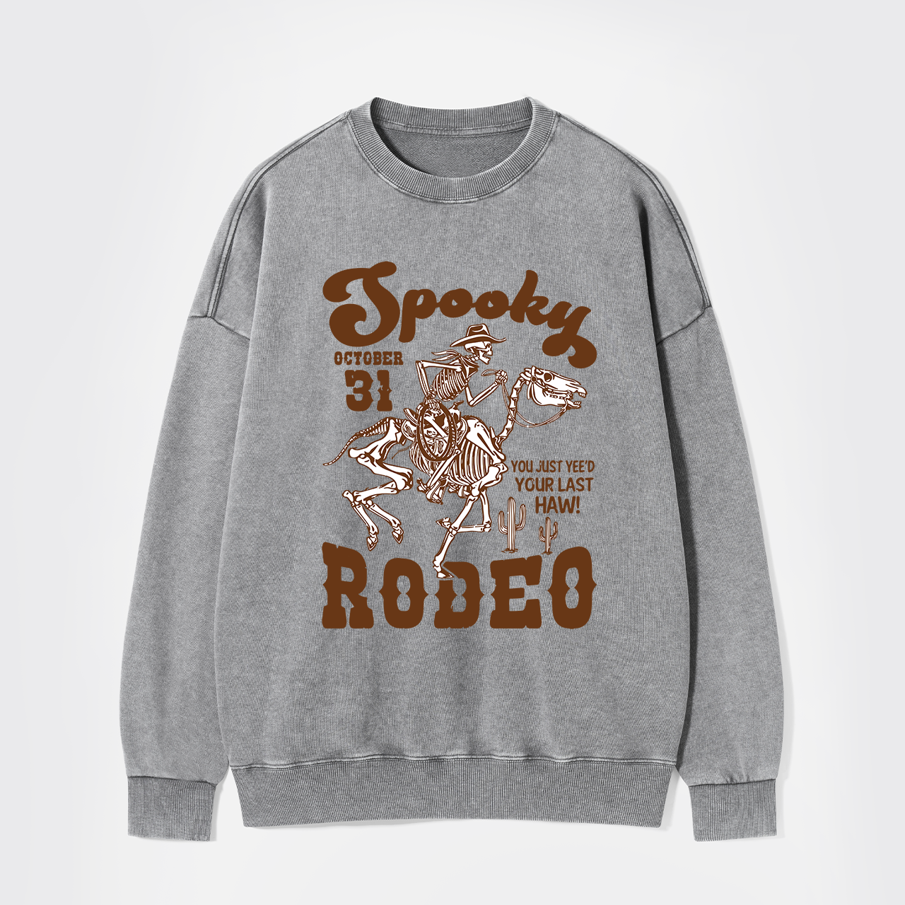 October 31,Spooky Rodeo Washed Sweatshirts