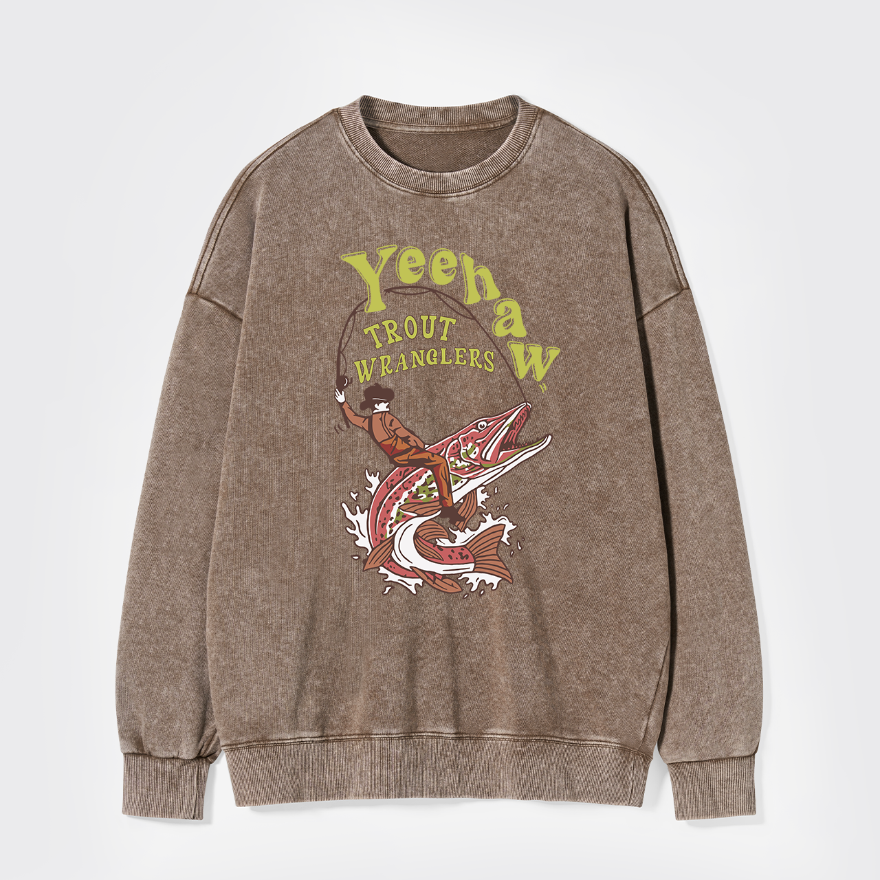 Wranglers Cowboy Fishing Club Washed Sweatshirts