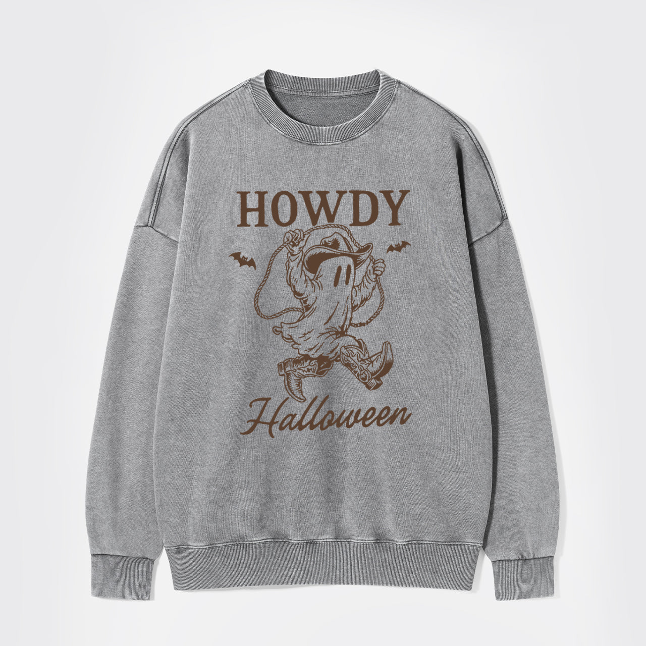 Funny Boo Ghost Halloween Washed Sweatshirts