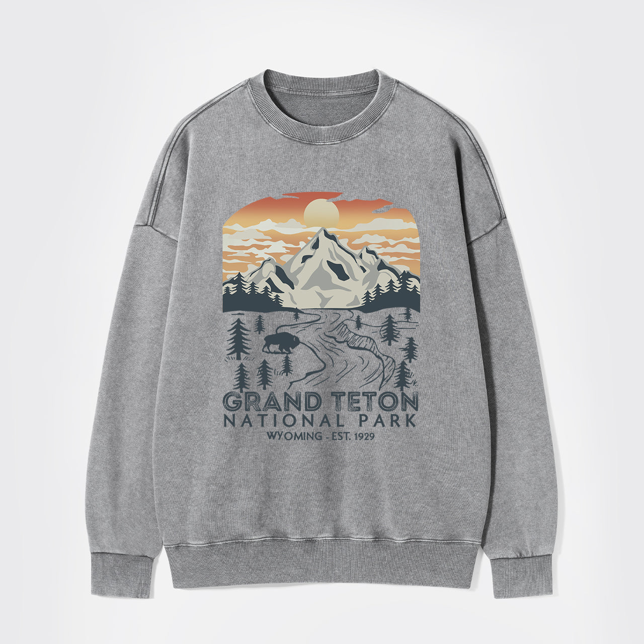 Grand Teton National Park Washed Sweatshirts