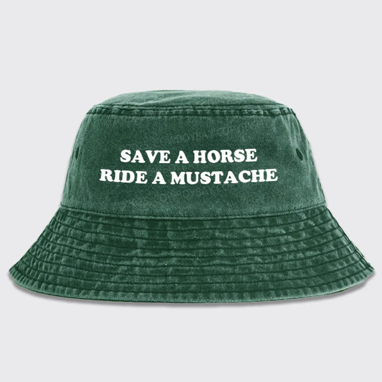 Save A Horse Ride A Mustache Bucket Hat