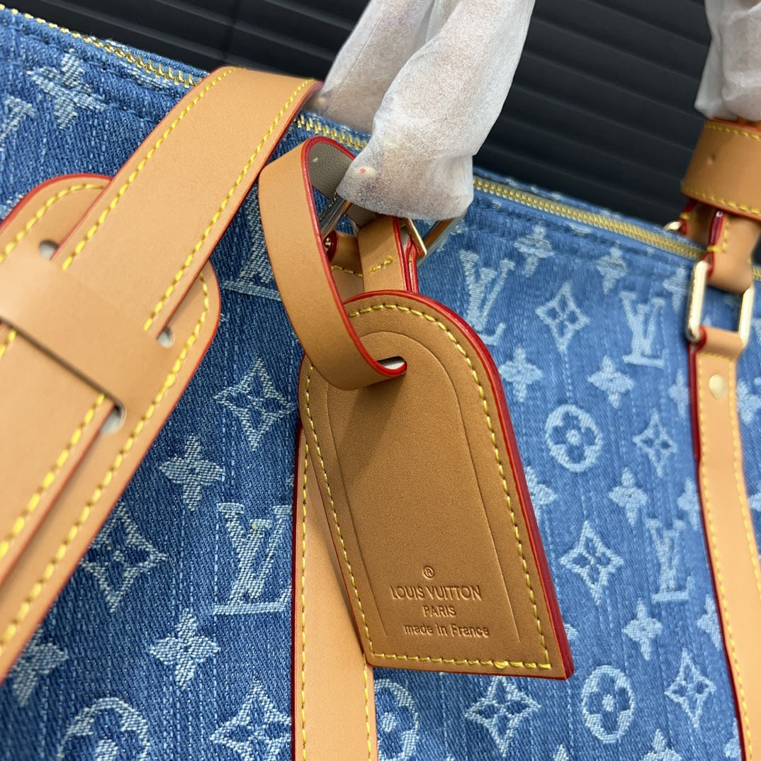 25 New Denim Co-branded keepall crossbody travel bag 0425040919