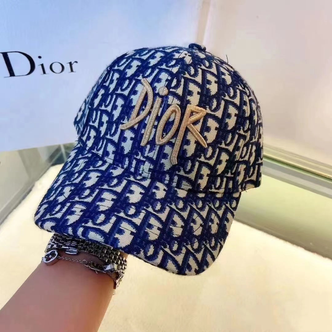 Explosive trendy brand D letter presbyopia embroidery baseball cap all-match cap
